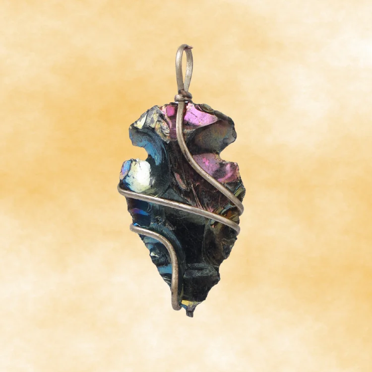 Natural Green Fluorite Stone Pendant